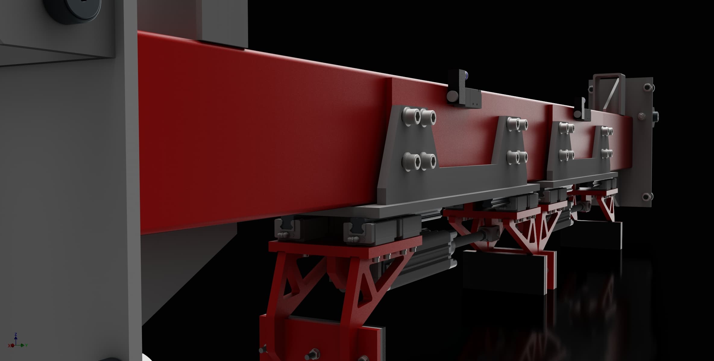 Cross beam full assembly